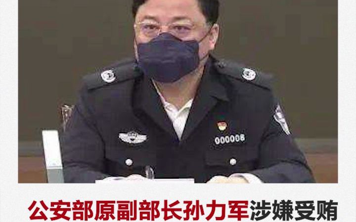 公安部原副部长孙力军涉嫌受贿、操纵证券市场、非法持有枪支被提起公诉