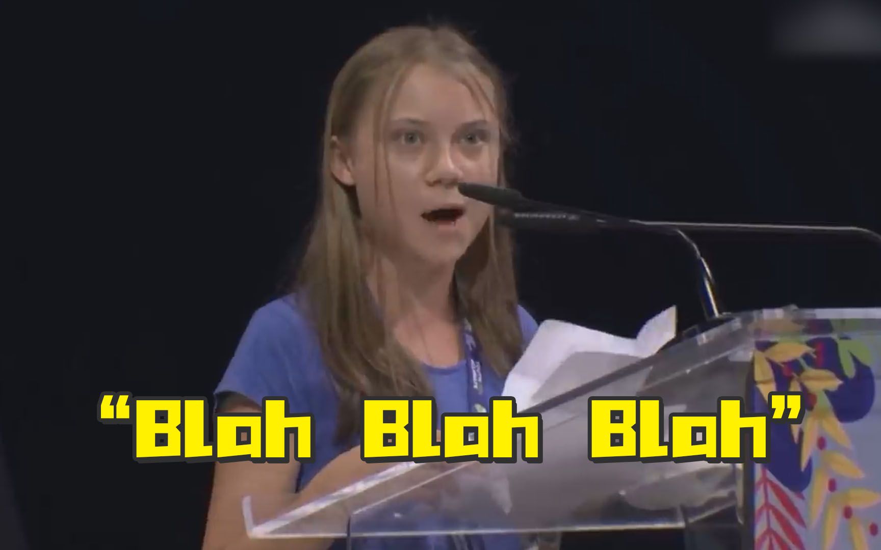 Blah, blah, blah 瑞典环保少女声称各国只会空谈