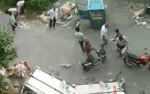 警方通报货车事故后猪肉遭哄抢事件进展：已行拘5人