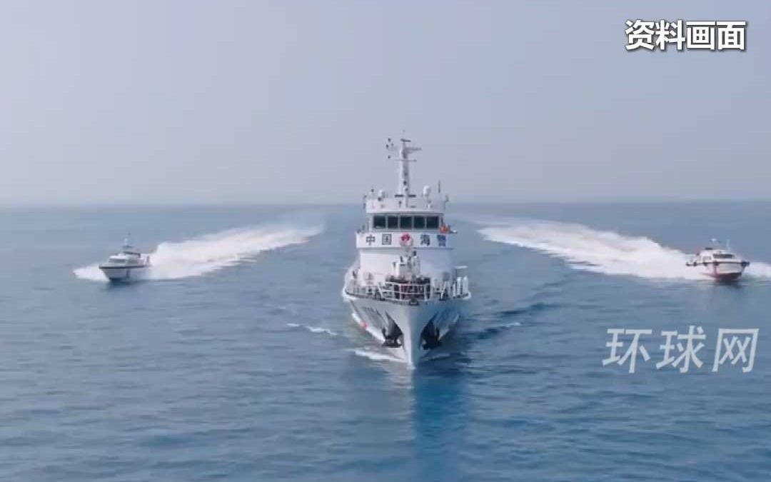 中国海警位中国黄岩岛领海及周边区域执法巡查