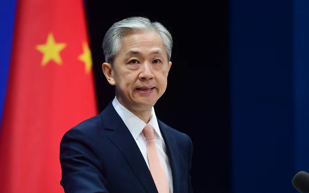 汪文斌：对于立方恶劣挑衅，中方将坚决回击