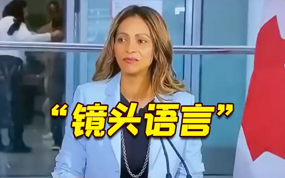 加拿大机场官员正在自夸 而摄像师很懂镜头语言