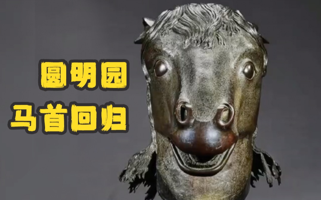 今天，圆明园马首回归