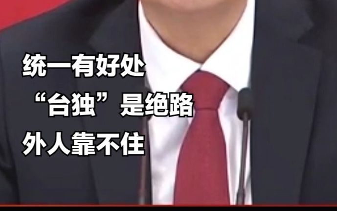 二十大新闻发言人：统一有好处，“台独”是绝路，外人靠不住