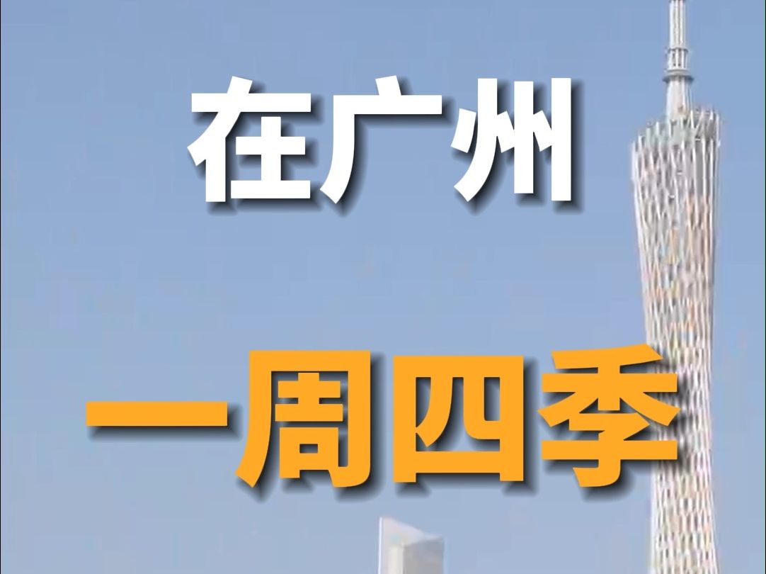 在广州体验一周四季