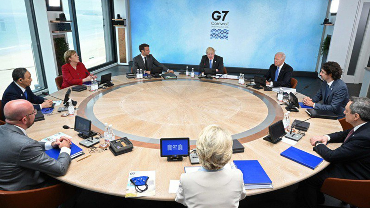 拜登公开指责中国，与G7领导人发生严重争执，房间一度断网