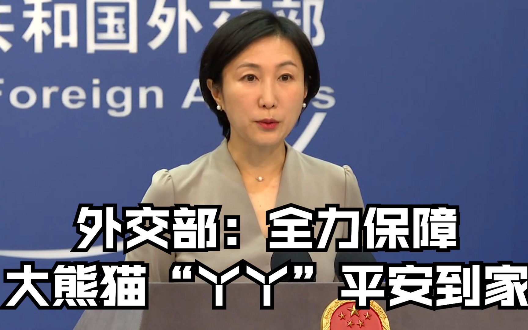 外交部：全力保障大熊猫“丫丫”平安到家