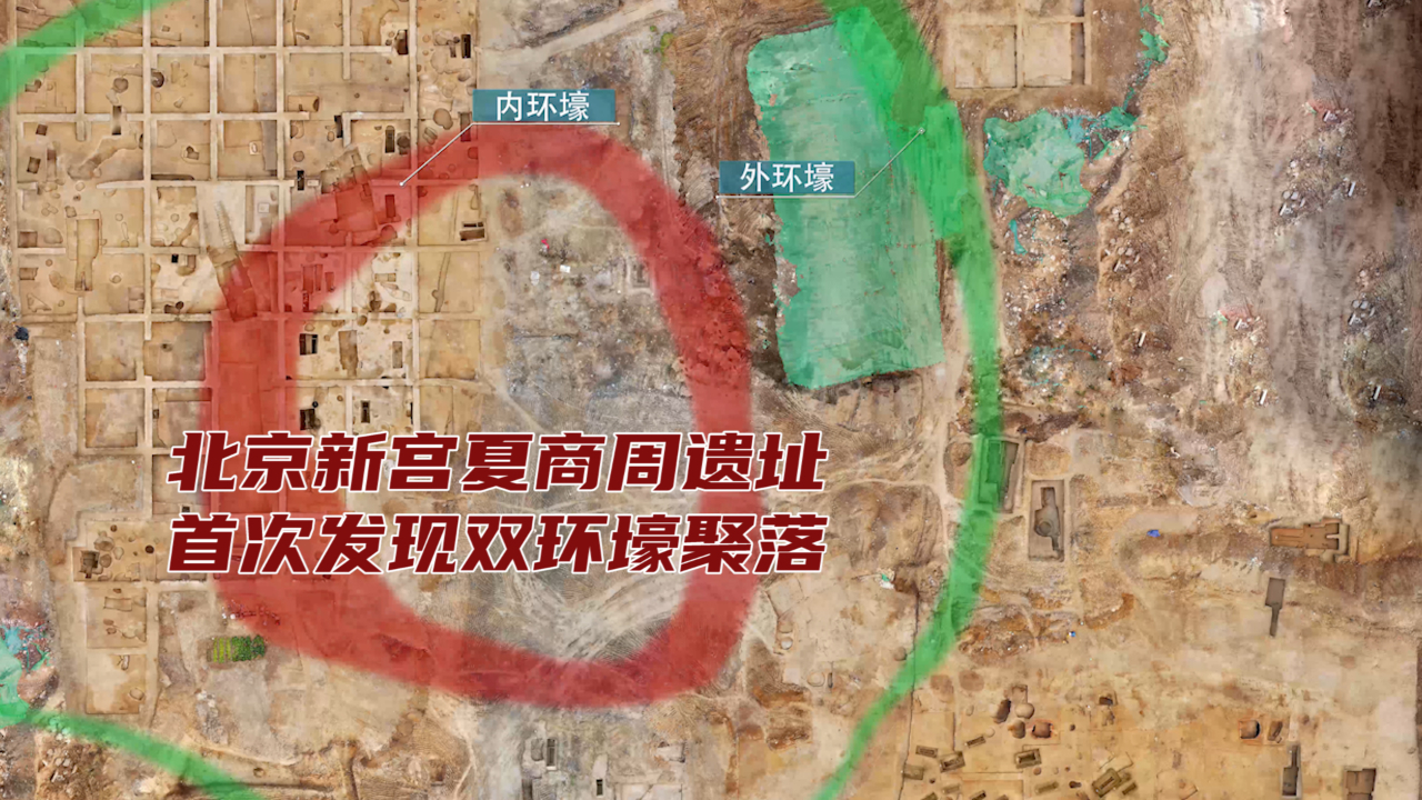 画个圈圈？北京丰台新宫地铁站发现夏商周遗址，首次发现双环壕
