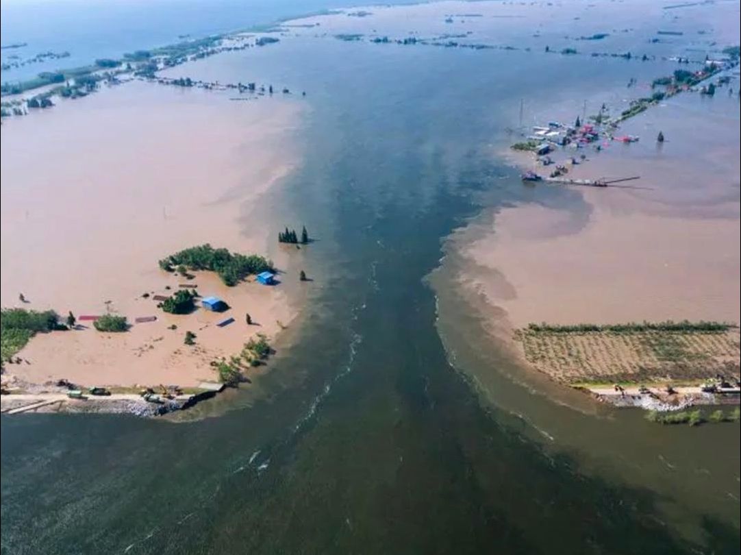 洞庭湖决堤现场共4739人参与救援，79秒还原洞庭湖决堤全过程