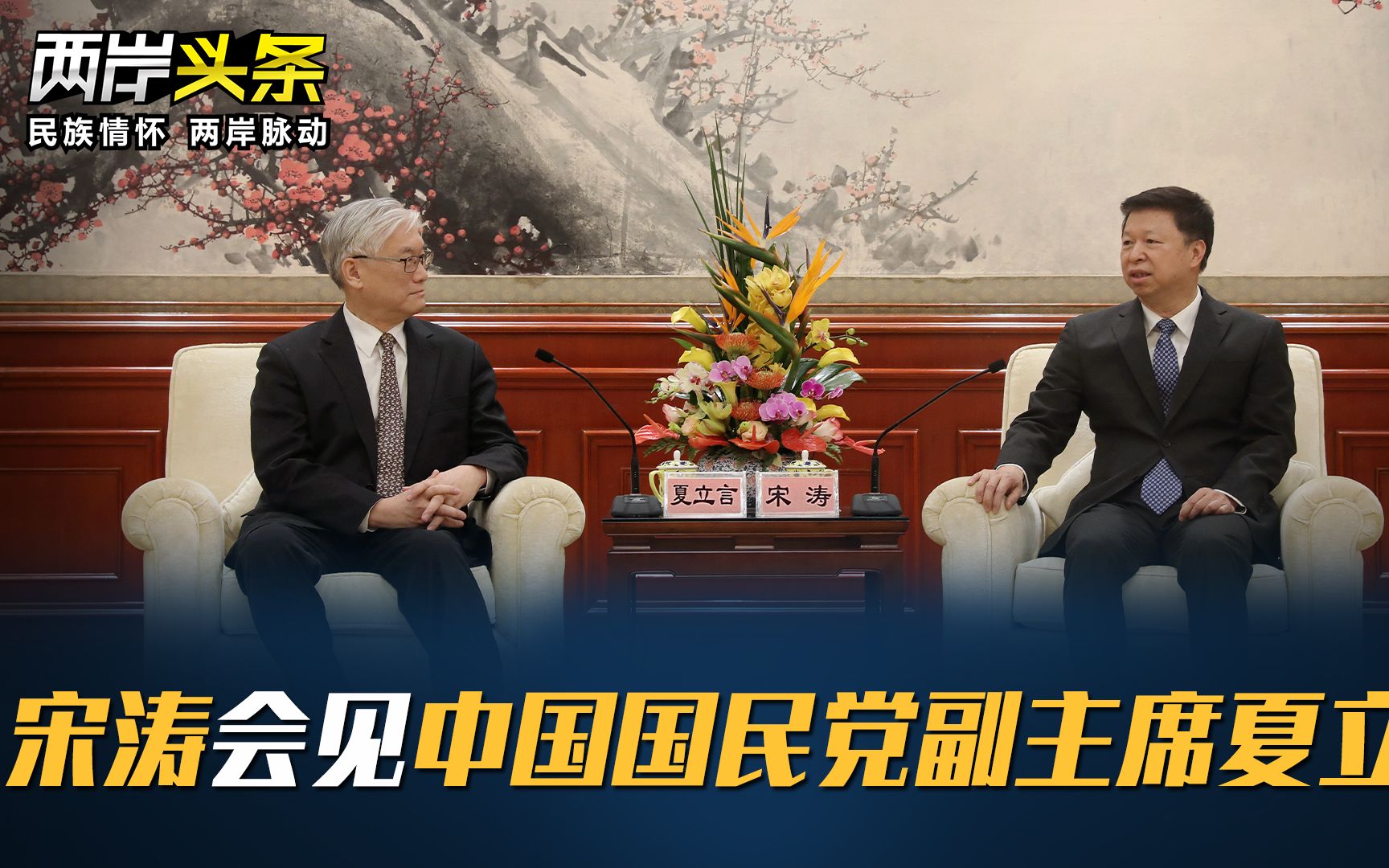 宋涛会见中国国民党副主席夏立言