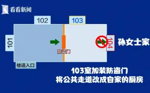 住户遇奇葩“闭门羹”：家门口被邻居钉了木板